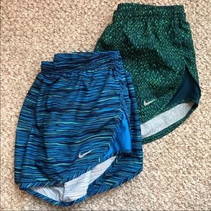 2 Nike running shorts